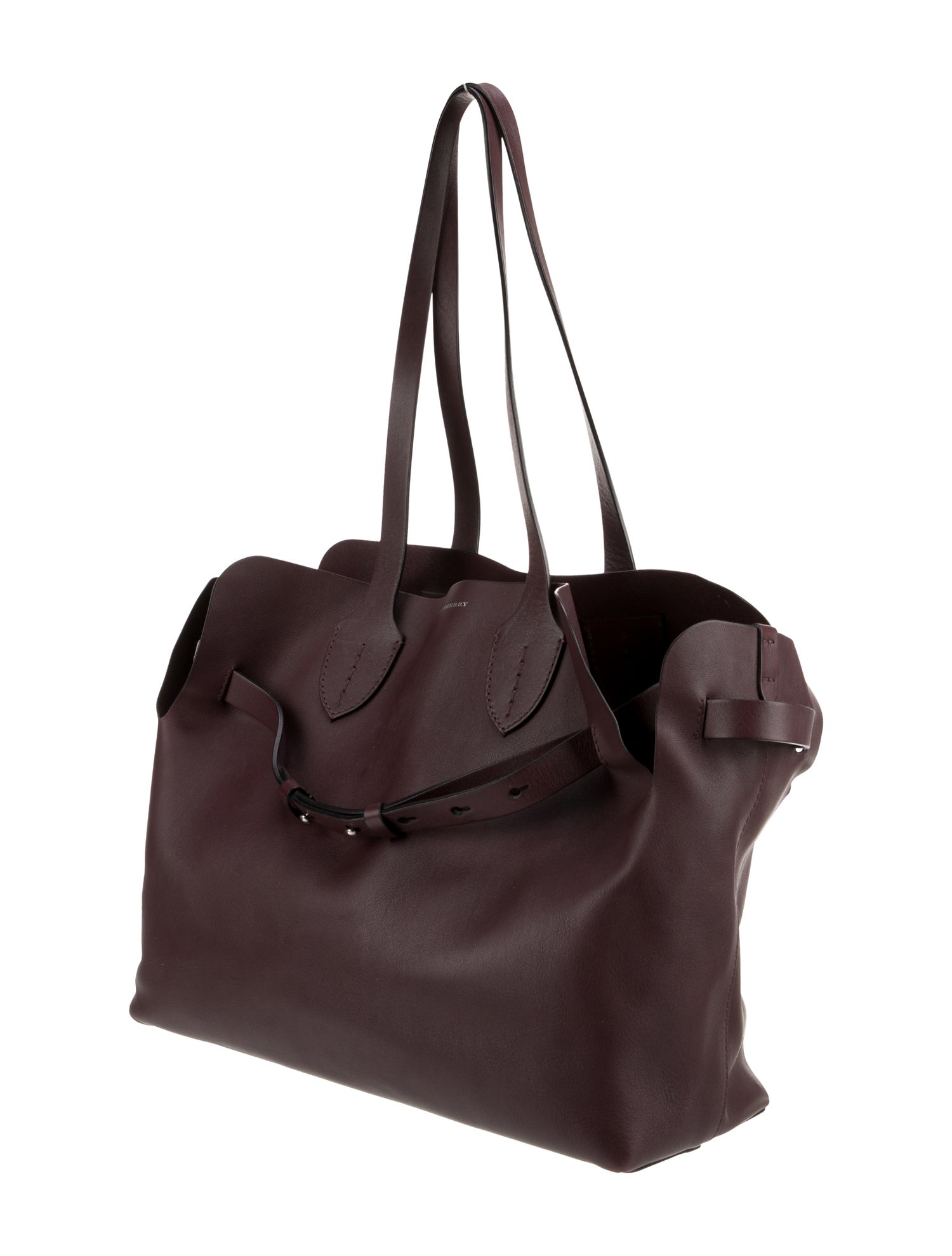 Burberry Calf Leather Soft Belt Tote